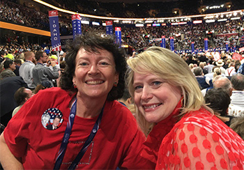 Kim Ransom with Attorney General Cynthia Coffman at the RNC in Cleveland